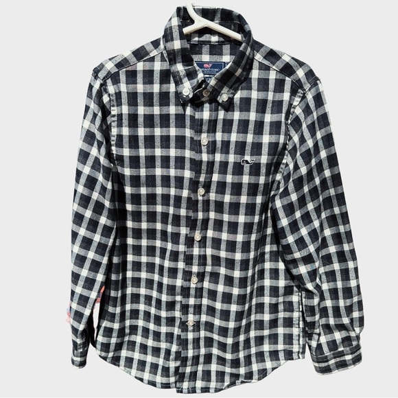 Vineyard Vines Other - Boys 7 Vineyard Vines Black and White Checkered Shirt